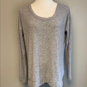 Chaser Gray Crew Neck Sweater Relaxed Fit